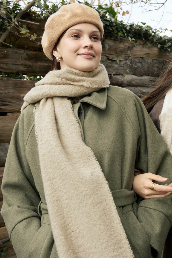 Bouclé Scarf Mink - 2