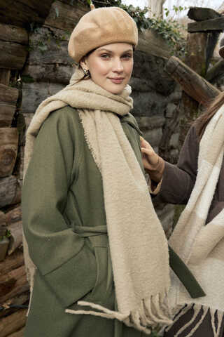 Bouclé Scarf Mink - 1