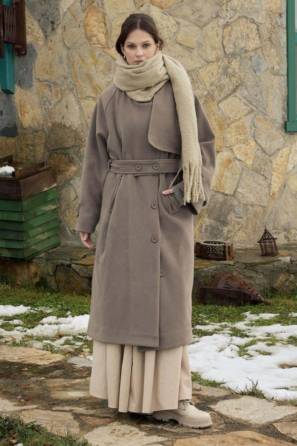 Bouclé Scarf Mink - 7