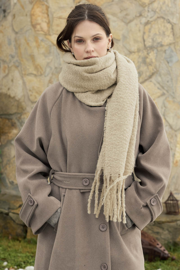 Bouclé Scarf Mink - 5