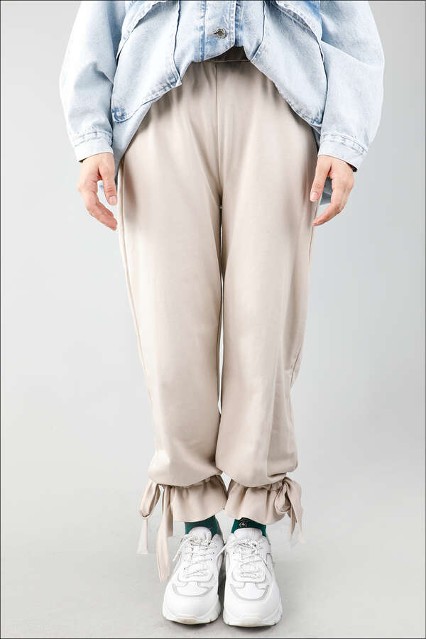 Bow Tracksuit Beige - 4