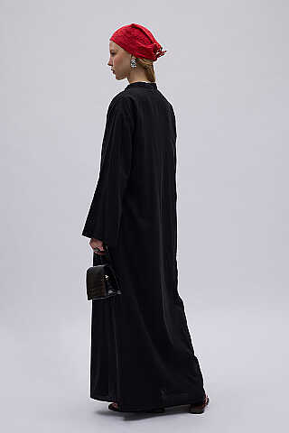 Brit Düğmeli Pantolonlu Takım Siyah - 4