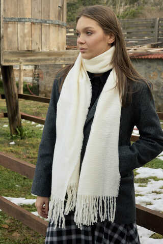 Buklet Atkı Ekru - 3