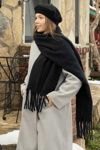 Buklet Atkı Siyah - 3