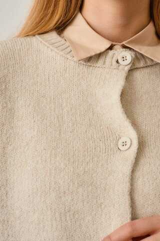 Buttoned Knit Cardigan Ecru - 20