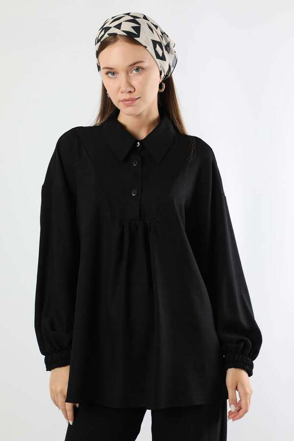 Shirt Collar Suit Black - 4