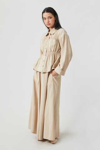 Gathered Skirt Set Stone - 19