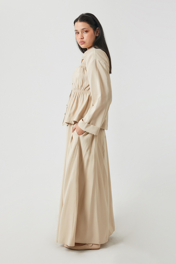 Gathered Skirt Set Stone - 20