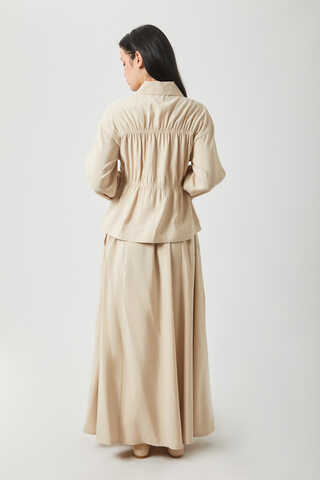 Gathered Skirt Set Stone - 21