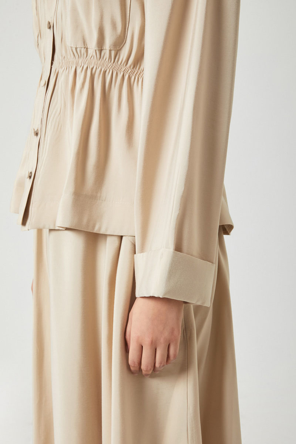 Gathered Skirt Set Stone - 16