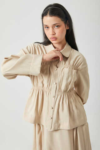 Gathered Skirt Set Stone - 15