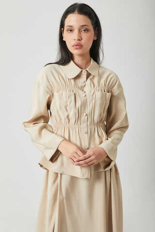 Gathered Skirt Set Stone - 17