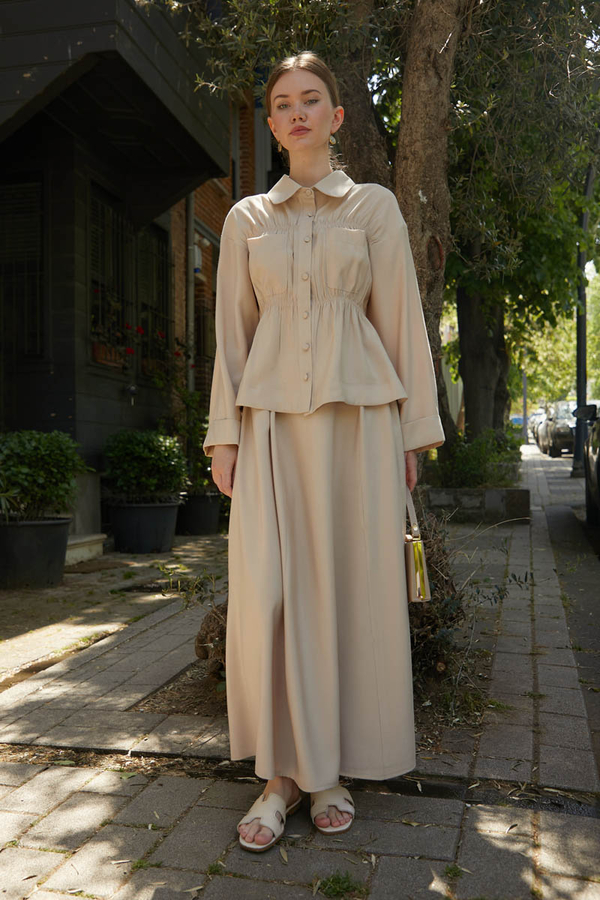 Büzgülü Etek Takım Taş - 2