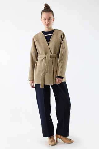 Cachet Short Jacket Camel - 1