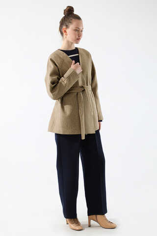 Cachet Short Jacket Camel - 5