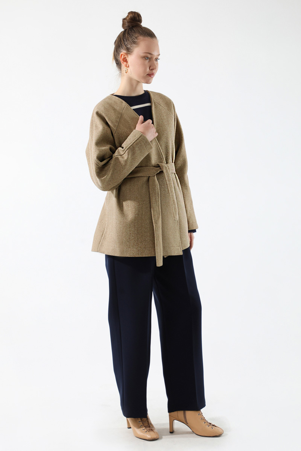 Cachet Short Jacket Camel - 5