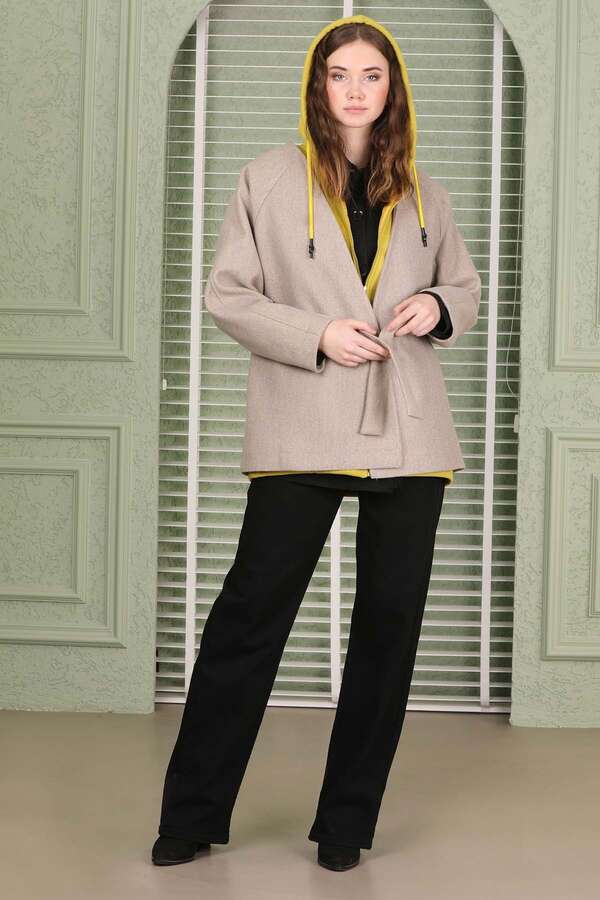 Cachet Short Jacket Dark Beige - 2