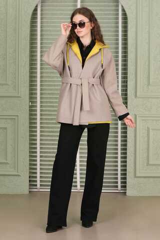 Cachet Short Jacket Dark Beige - 4