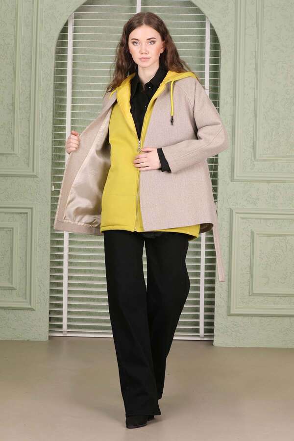 Cachet Short Jacket Dark Beige - 6