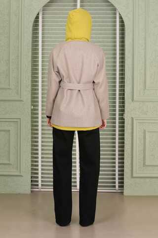 Cachet Short Jacket Dark Beige - 7