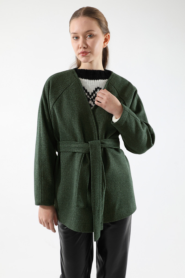 Cachet Short Jacket Dark Green - 2