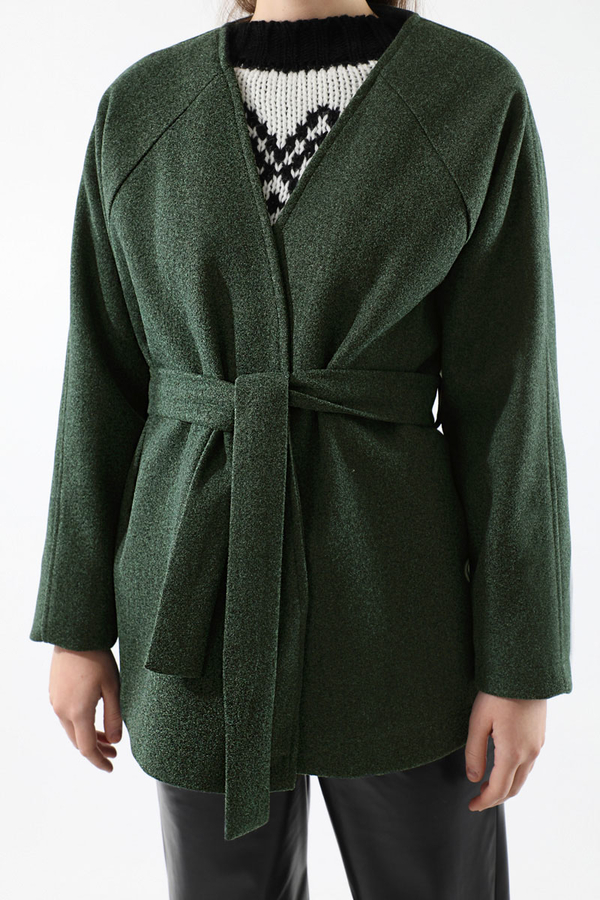 Cachet Short Jacket Dark Green - 4