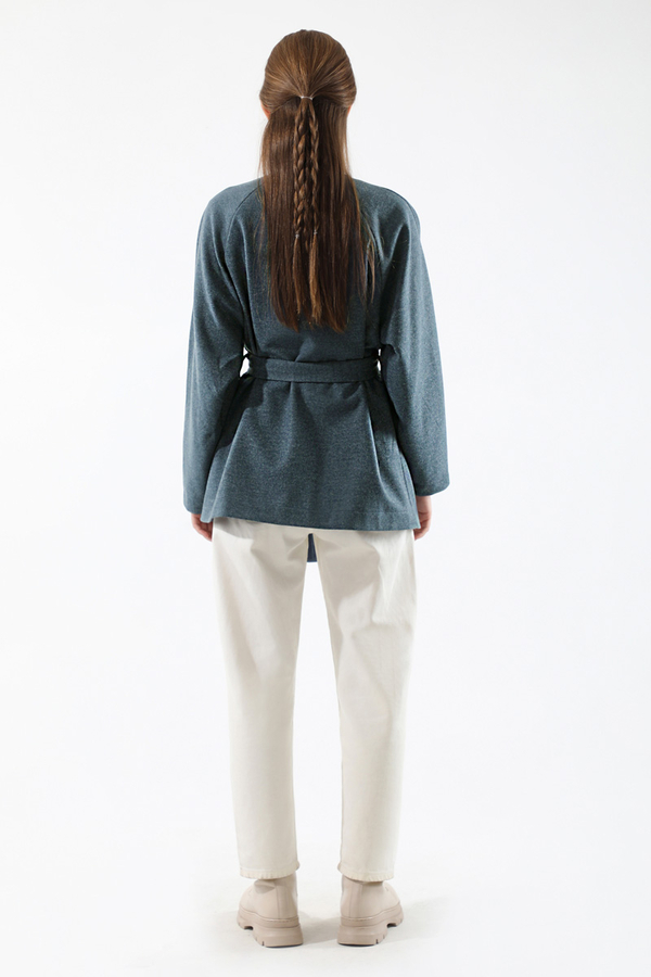 Cachet Short Jacket İndigo - 6