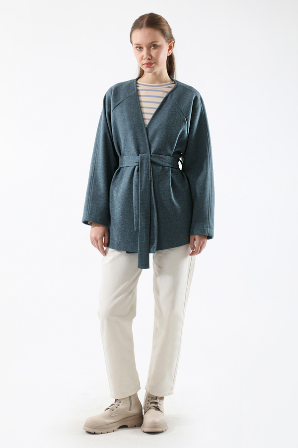 Cachet Short Jacket İndigo - 3