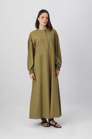 Çağıl Elbise Haki - 4