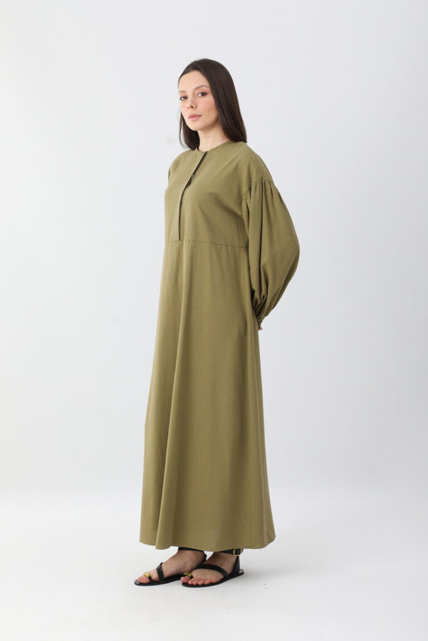 Çağıl Elbise Haki - 7