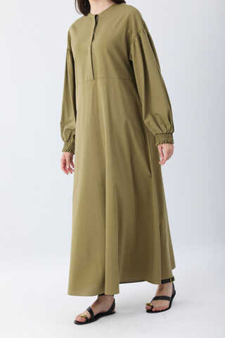 Çağıl Elbise Haki - 8