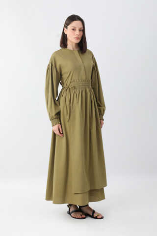 Çağıl Elbise Haki - 5