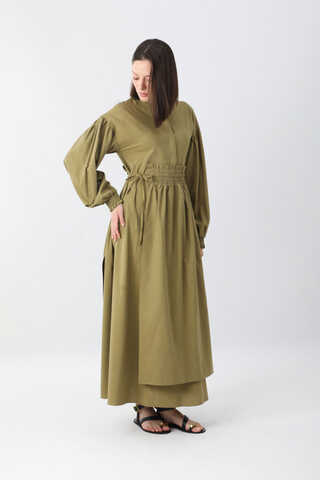 Çağıl Elbise Haki - 9