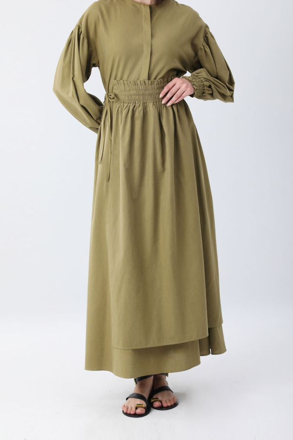 Çağıl Elbise Haki - 11