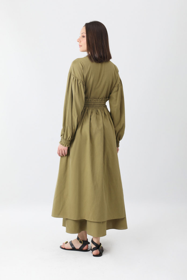 Çağıl Elbise Haki - 12