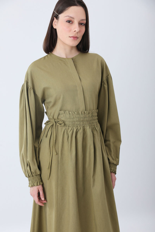 Çağıl Elbise Haki - 6