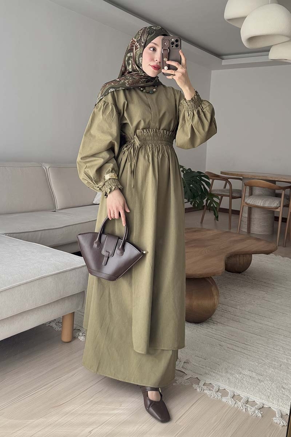 Çağıl Elbise Haki - 2