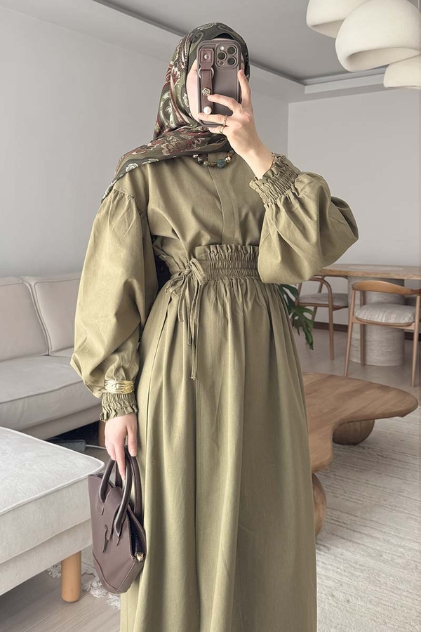 Çağıl Elbise Haki 