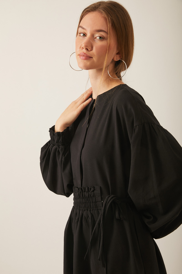 Çağıl Elbise Siyah - 5