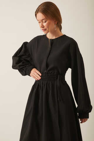 Çağıl Elbise Siyah - 1