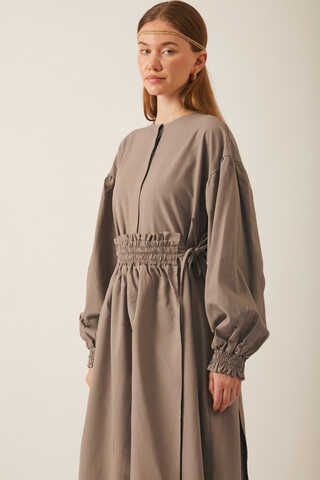 Çağıl Elbise Vizon - 6