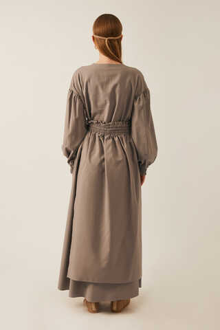 Çağıl Elbise Vizon - 8