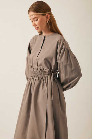 Çağıl Elbise Vizon - 2