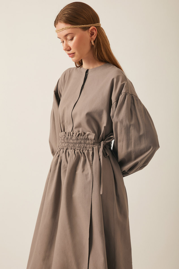 Çağıl Elbise Vizon - 2