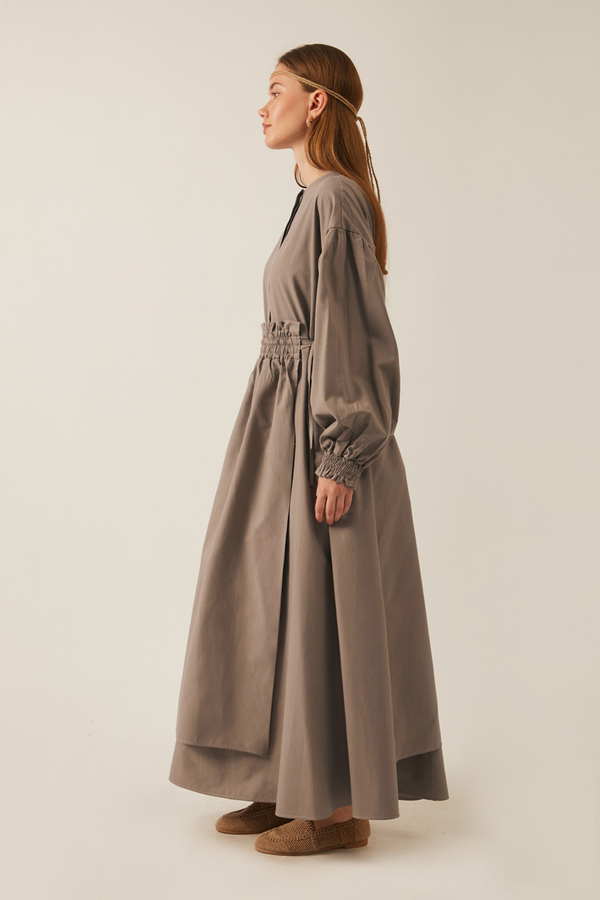 Çağıl Elbise Vizon - 7