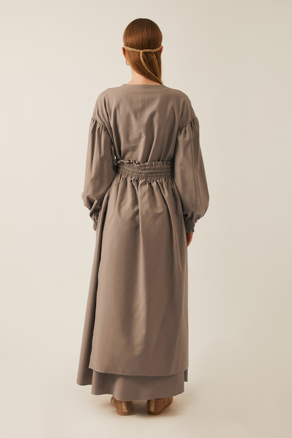 Çağıl Elbise Vizon - 8