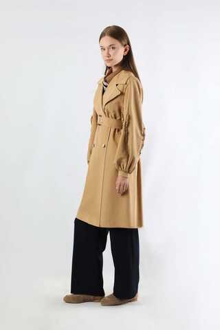 Trench With Frilled Sleeves Camel - 3