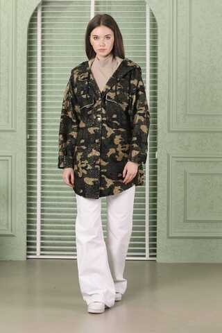 Camouflage Shirt Jacket Khaki - 1