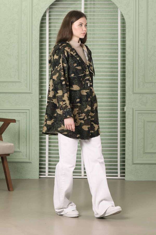 Camouflage Shirt Jacket Khaki - 2