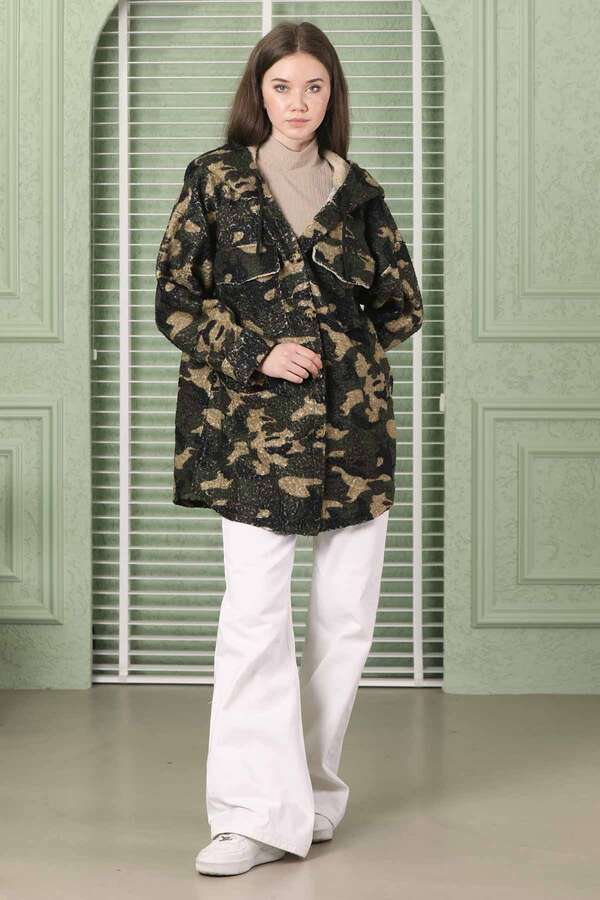 Camouflage Shirt Jacket Khaki - 3